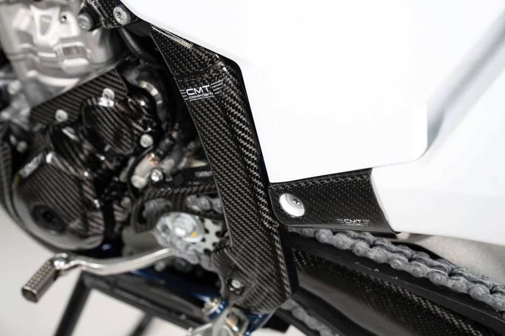 Carbon Frame Guards — KTM / Husqvarna
