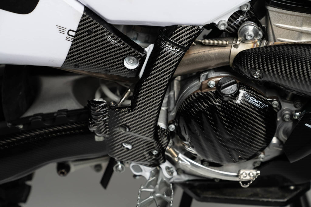 Carbon Frame Guards — KTM / Husqvarna