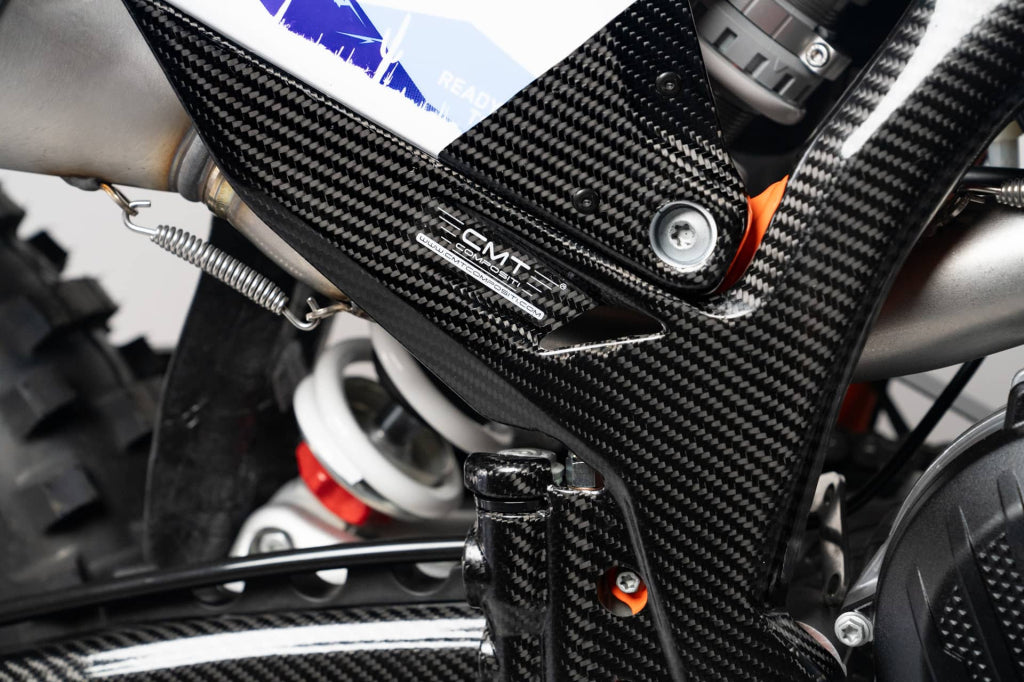 Carbon Frame Guards — KTM / Husqvarna