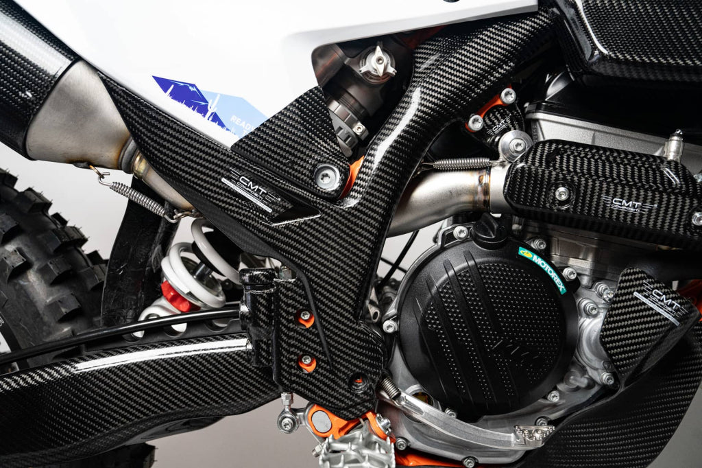 Carbon Frame Guards — KTM / Husqvarna